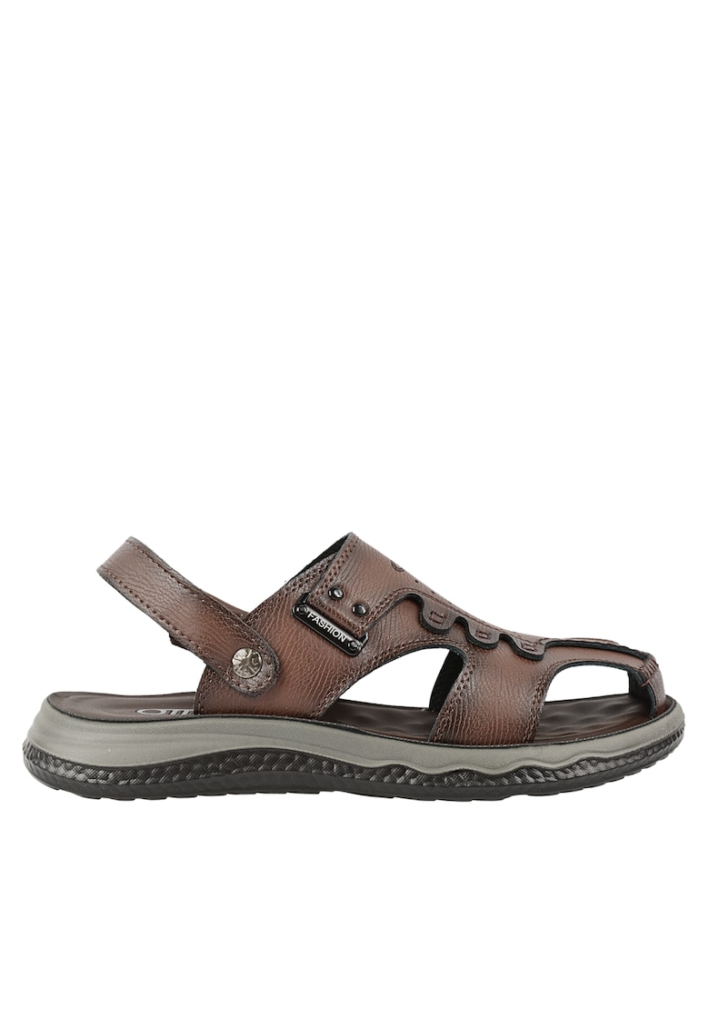 Sandale casual - barbati -  FM60003A - maro - piele naturala FM60003A