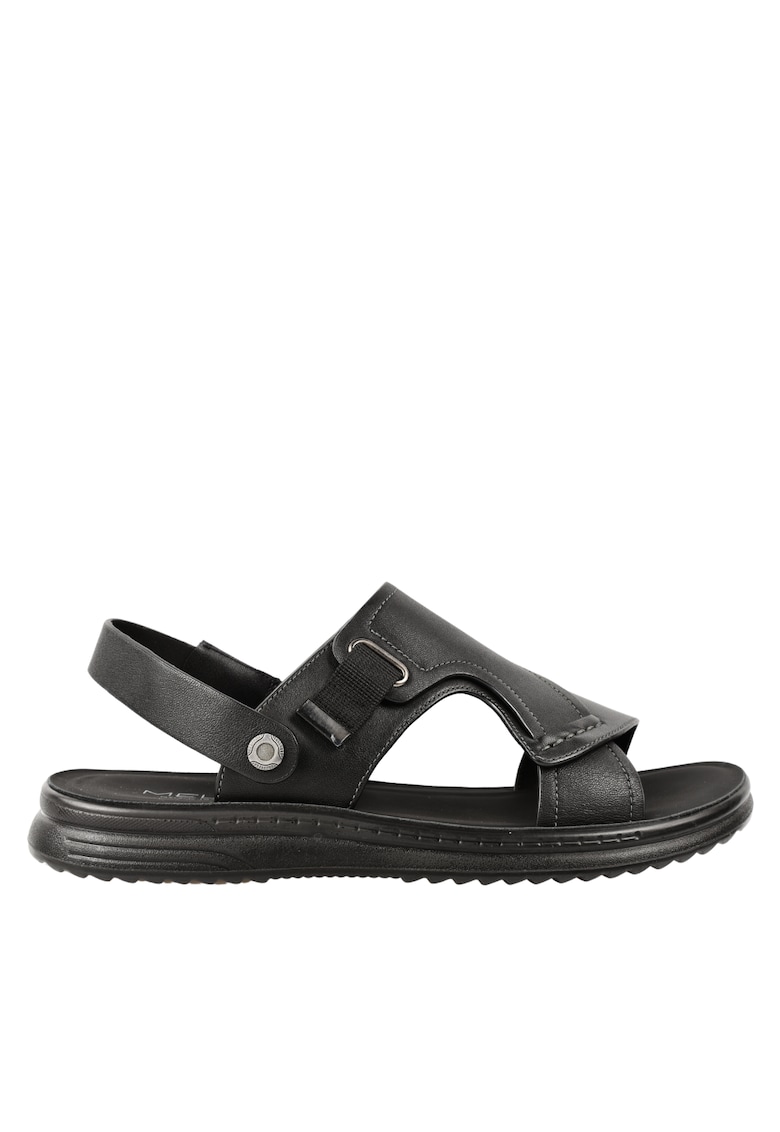 Sandale casual - barbati -  Y3502 - negru - piele naturala