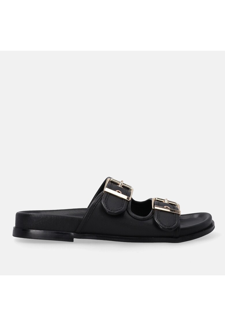 Papuci de piele cu barete reglabile