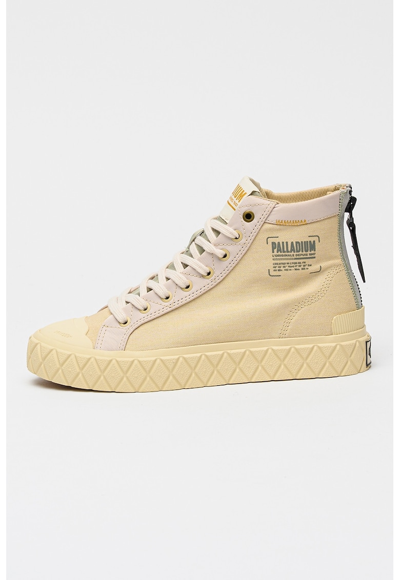 Pantofi sport cu imprimeu logo Palla - Crem