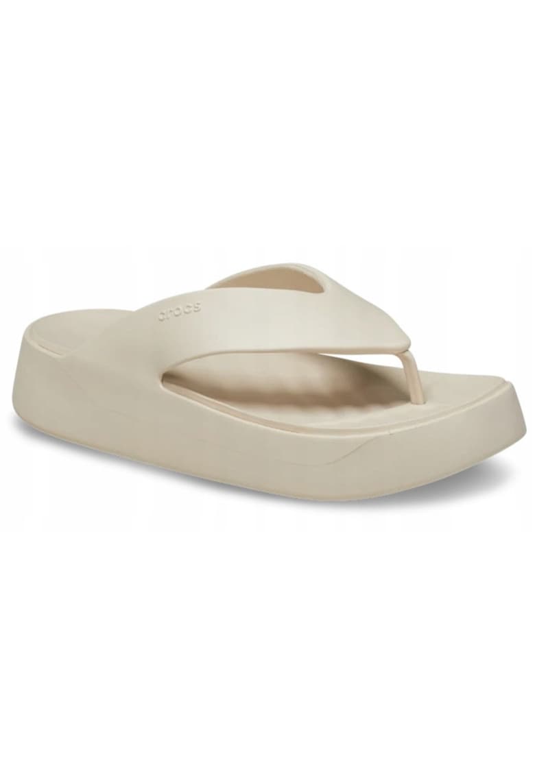 Papuci flip-flop Femei Croslite - Getaway Platform 209410 Flip - Bvsacej - Bej