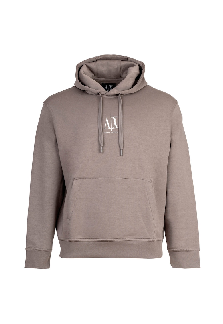 Armani Exchange Hanorac cu buzunar kangaroo - Bej