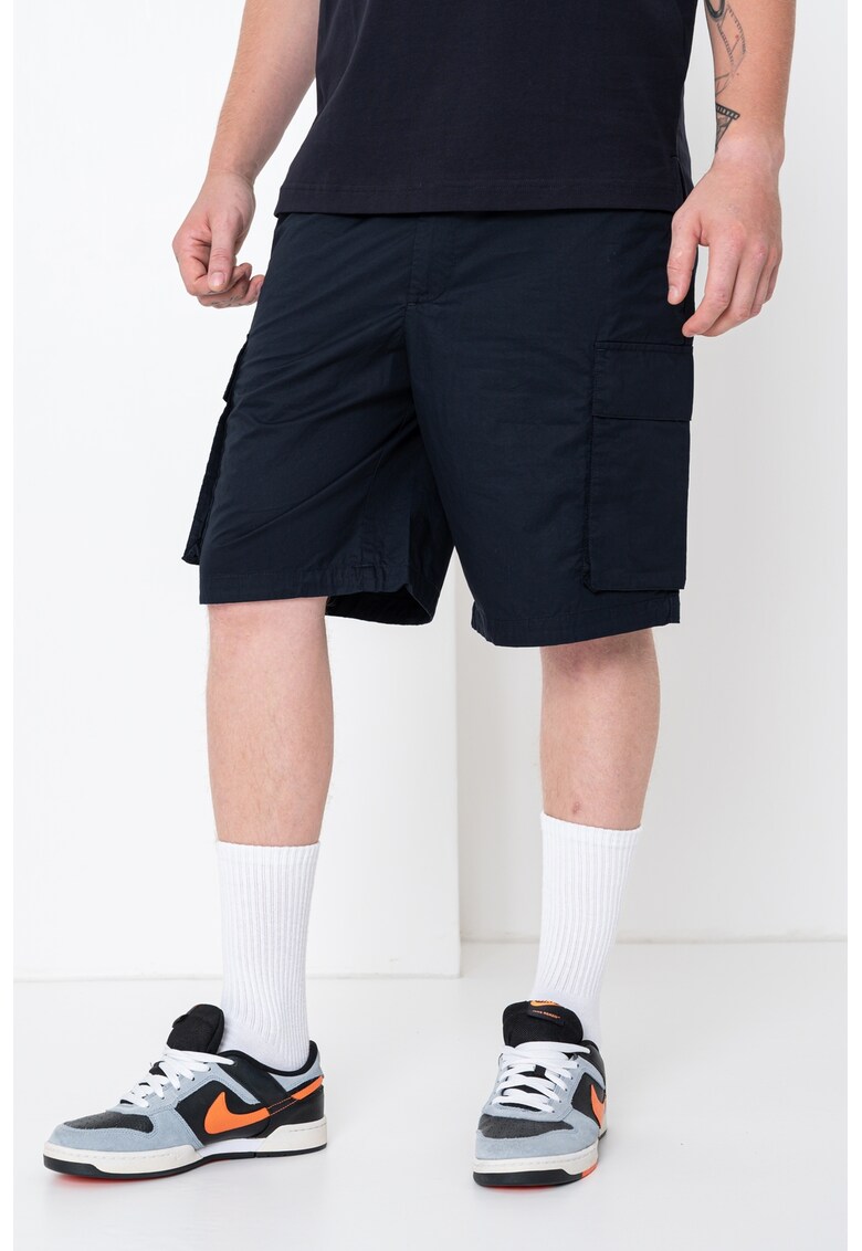 Pantaloni cargo scurti - Bleumarin