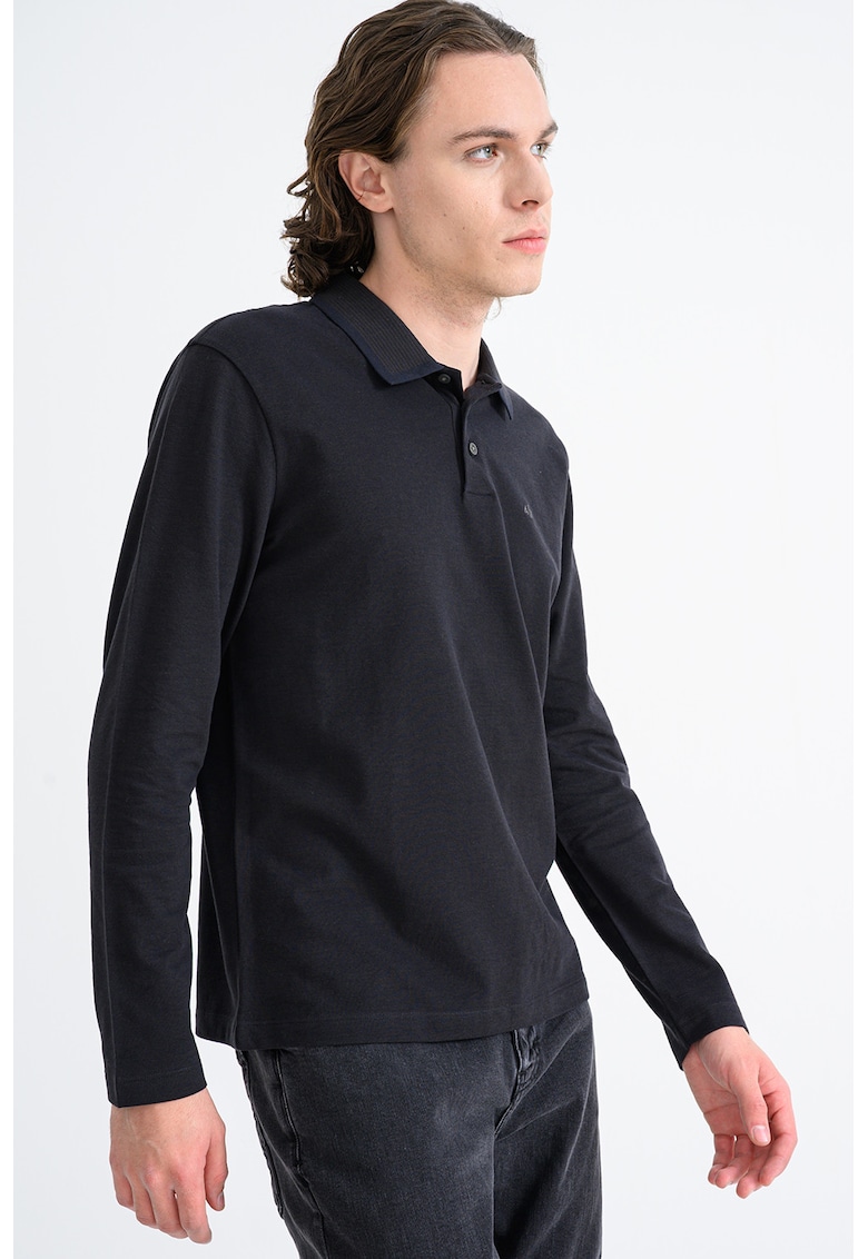 Bluza polo din bumbac cu logo