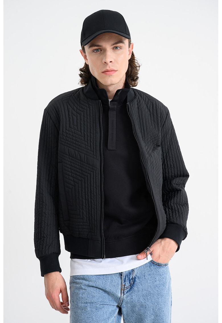 Jacheta cu buzunare laterale - Negru