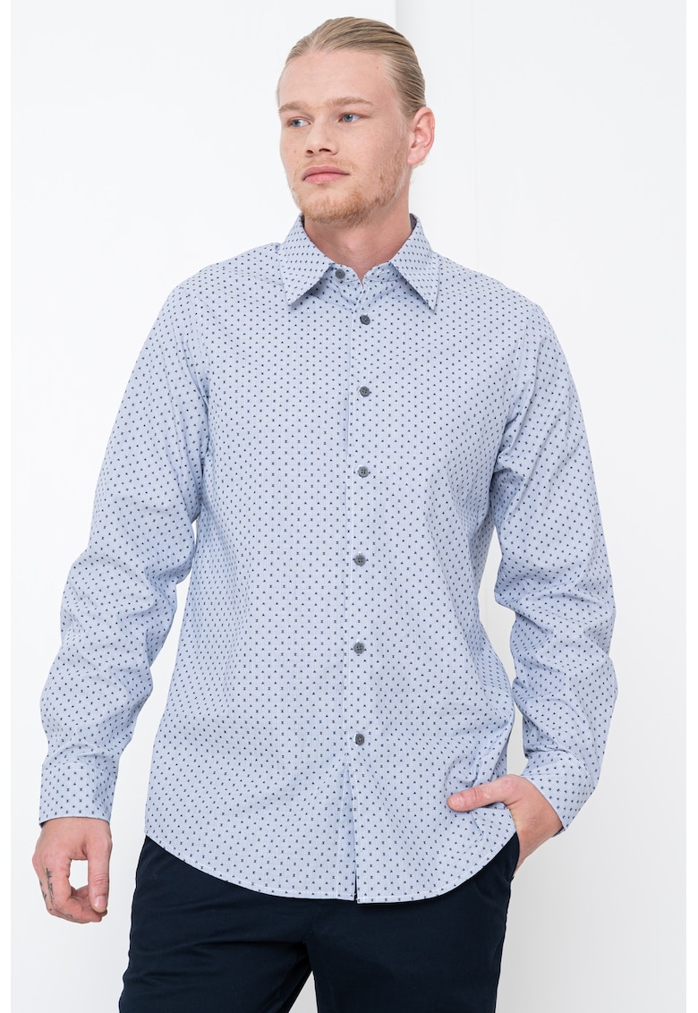 Camasa cu model si guler clasic