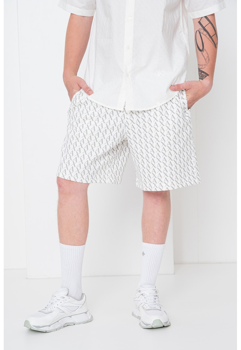 Pantaloni scurti cu model logo