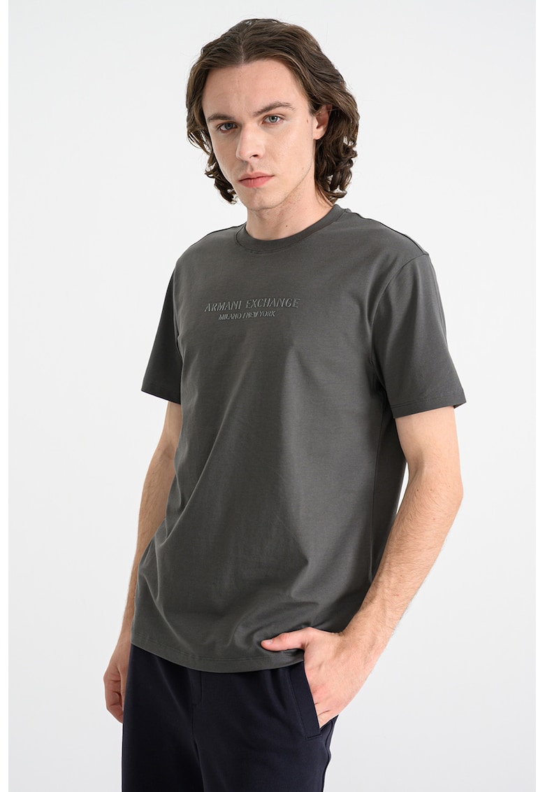 Tricou cu imprimeu logo - Kaki