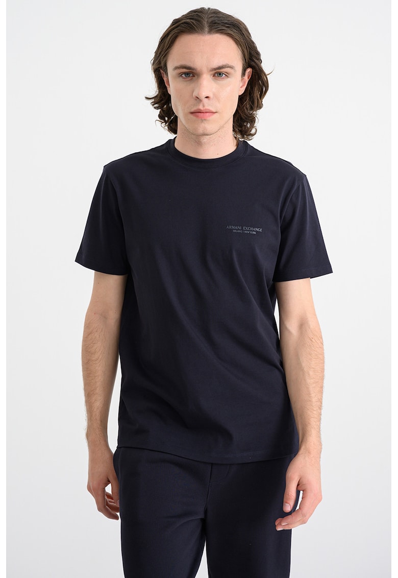 Tricou regular fit de bumbac - Albastru ultramarin