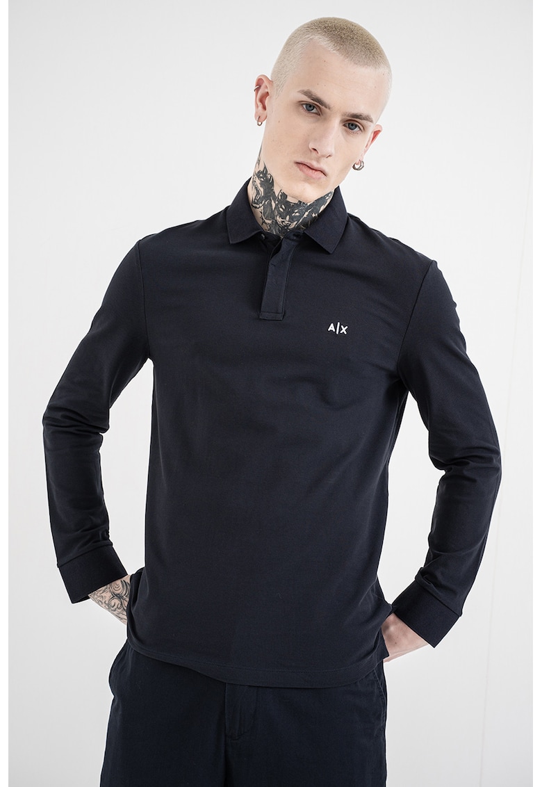 Bluza polo cu logo brodat