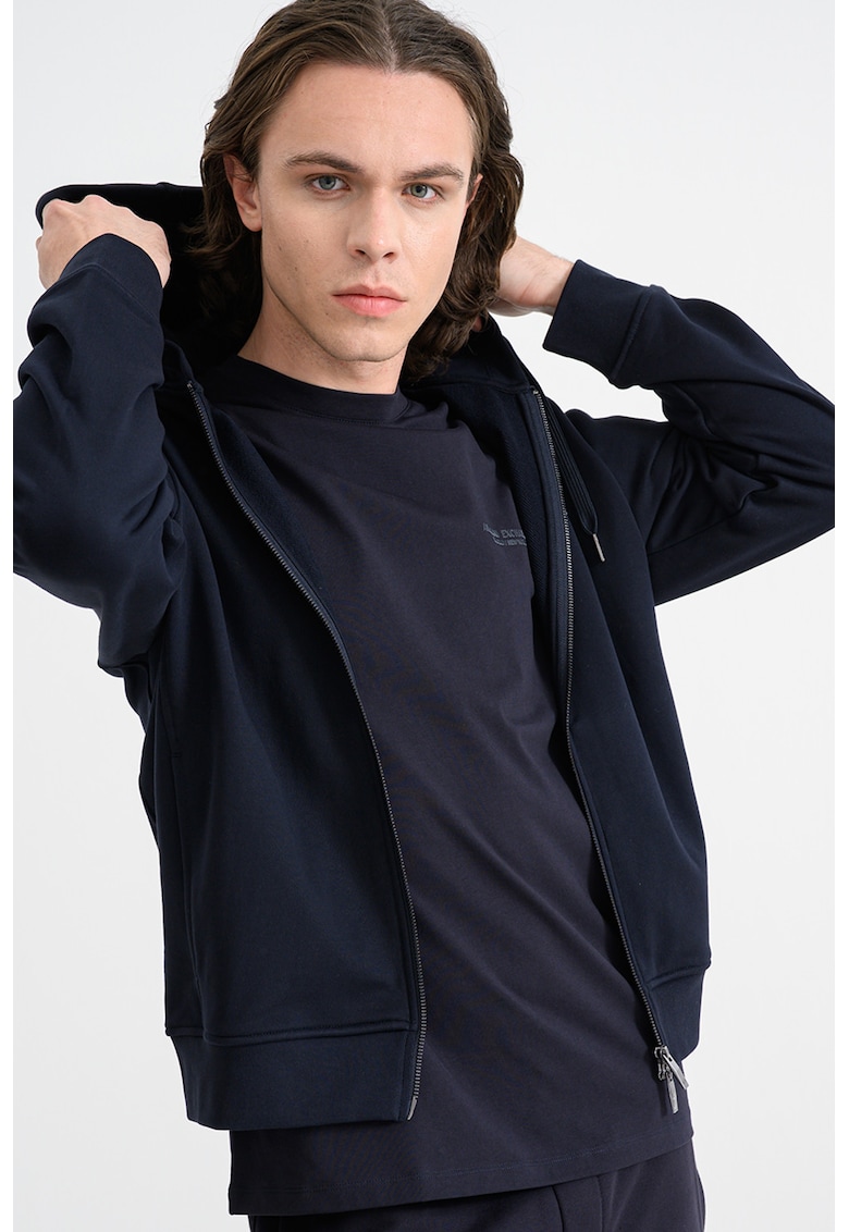 Hanorac de bumbac cu fermoar