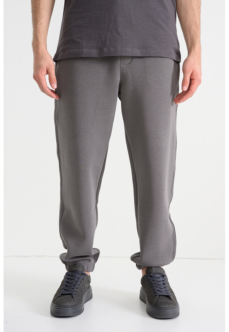 Pantaloni relaxed fit de trening cu snur in talie