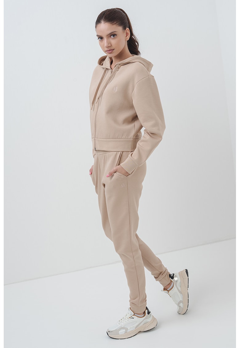 Hanorac regular-fit din amestec de bumbac