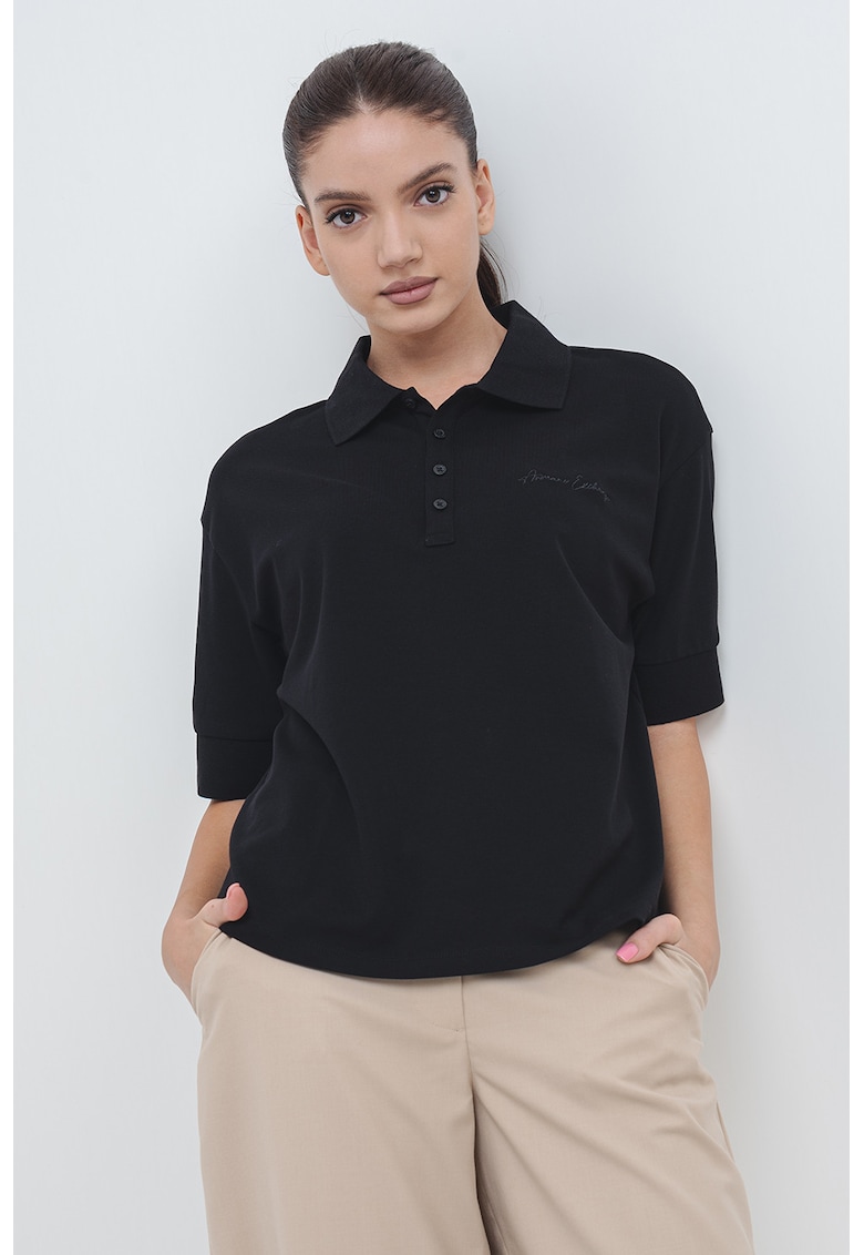 Tricou polo cu maneci cazute Tricou polo cu maneci cazute
