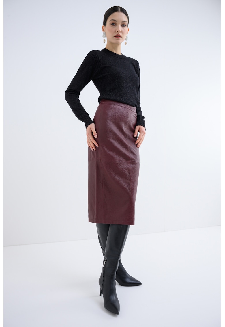 Pulover regular fit din amestec de lana