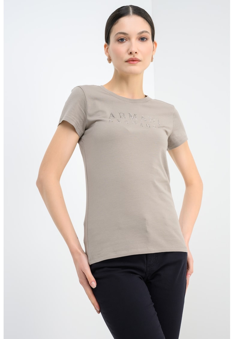 Tricou slim-fit decorat cu logo