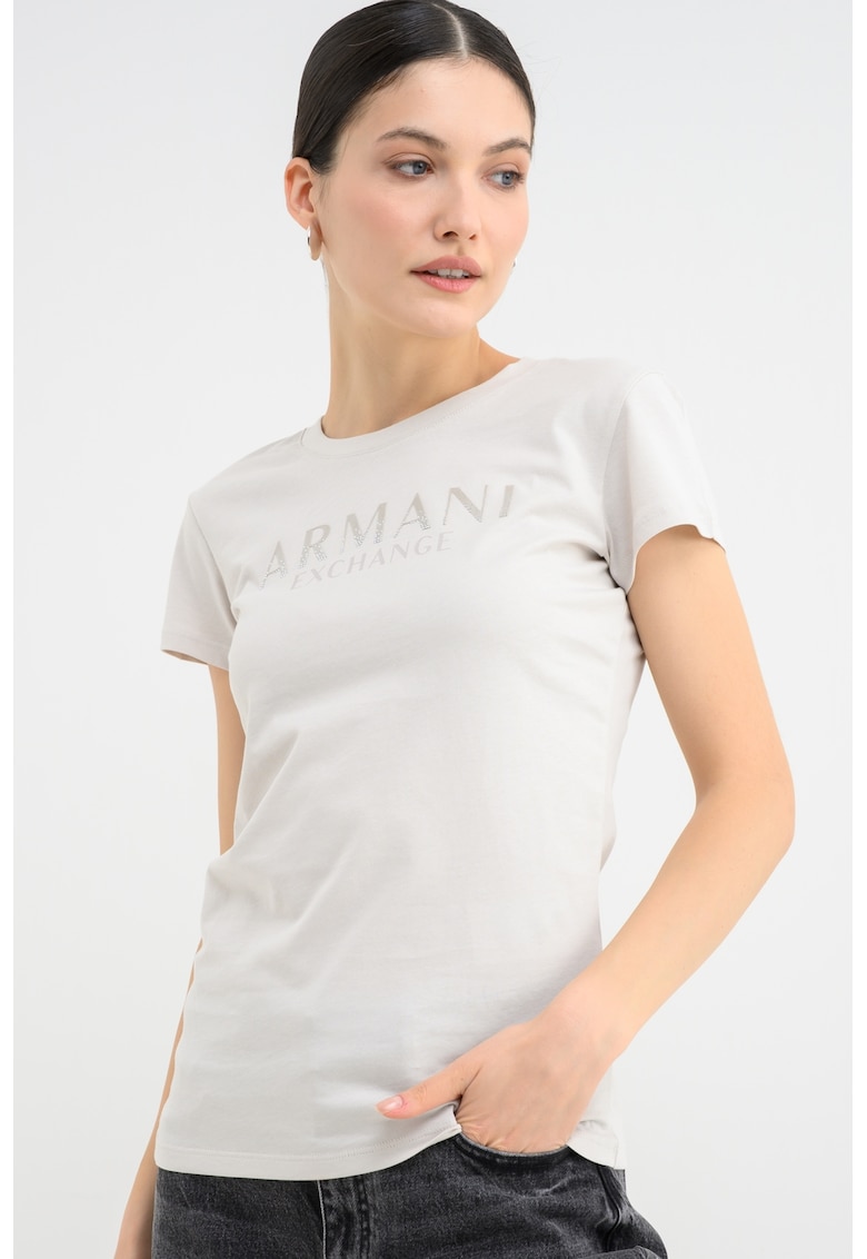 Tricou slim-fit cu imprimeu pe piept