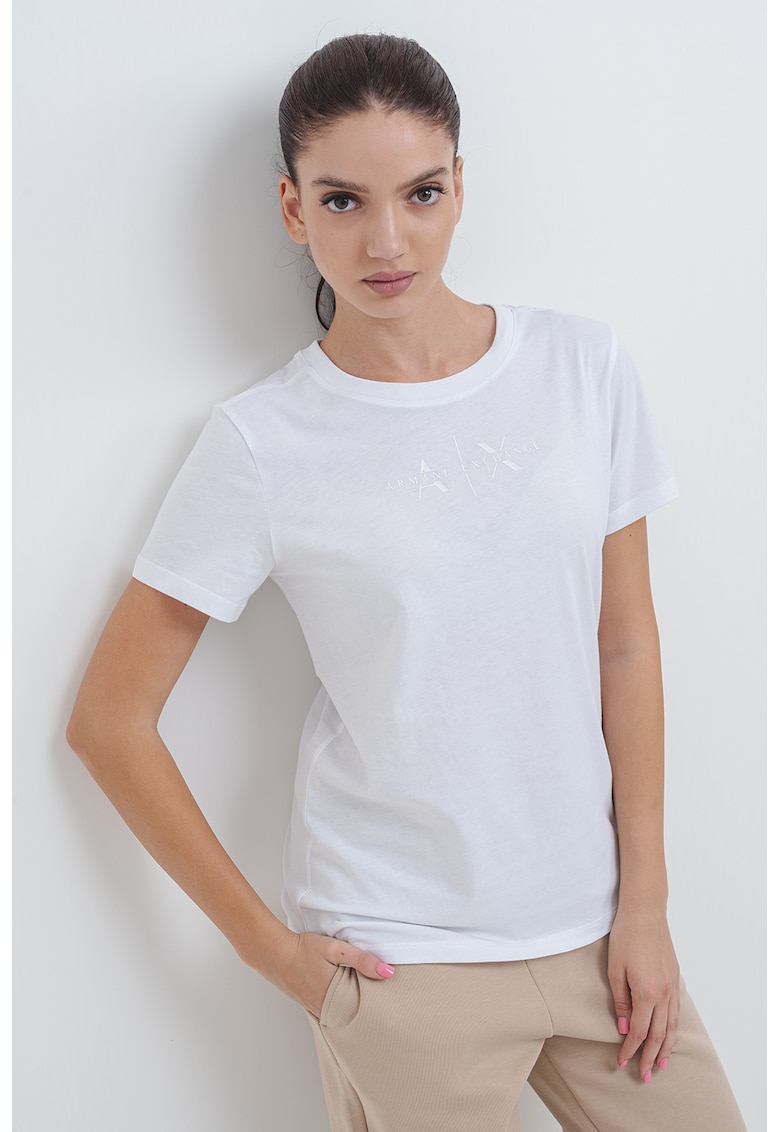 Tricou regular-fit din bumbac cu logo