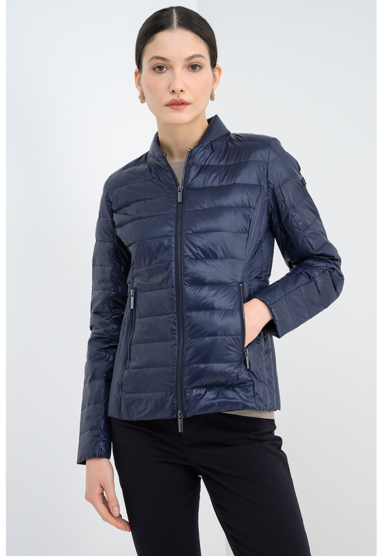 Jacheta cu buzunare cu fermoar - Bleumarin