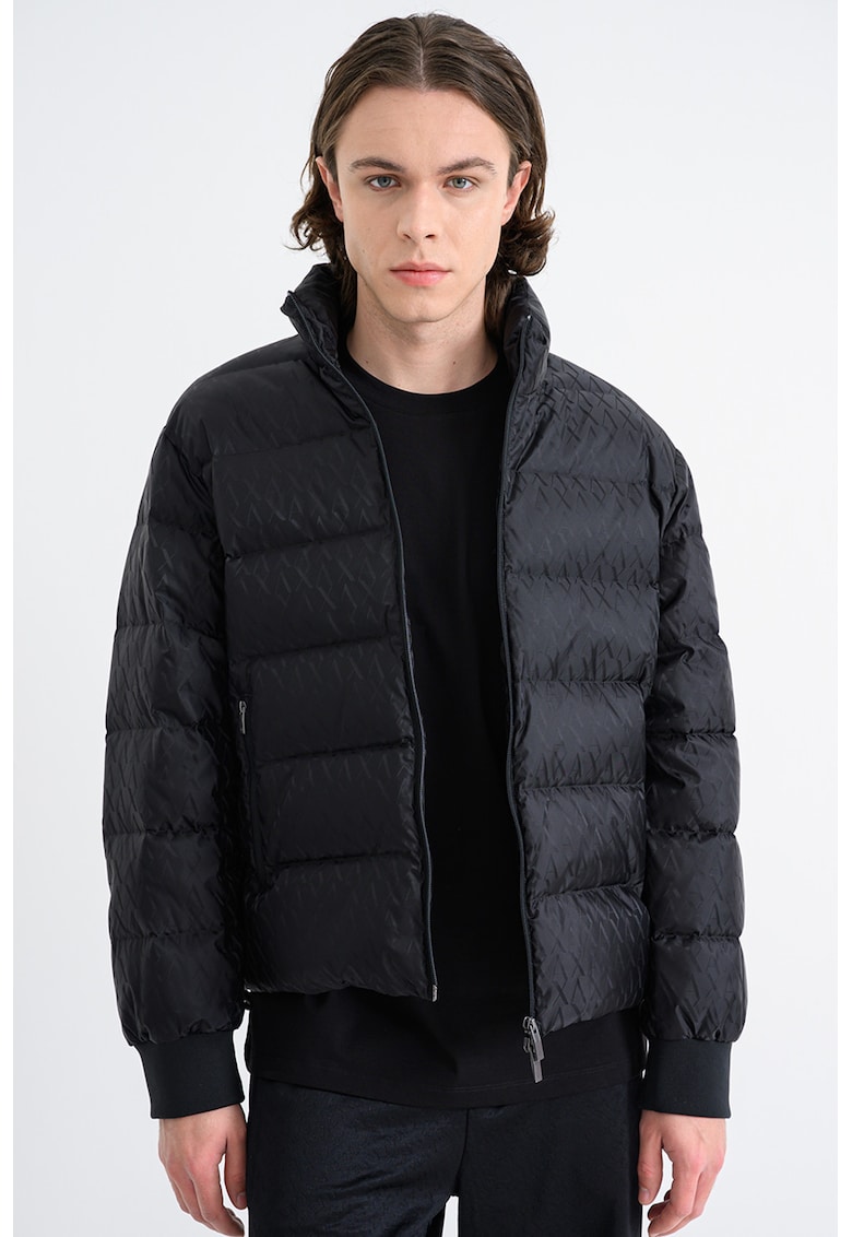 Geaca cu guler inalt - Negru