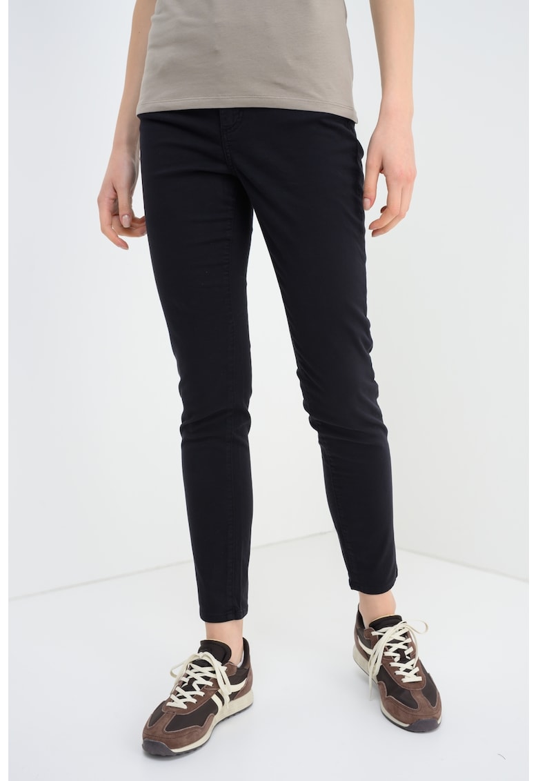 Blugi super skinny cu talie medie