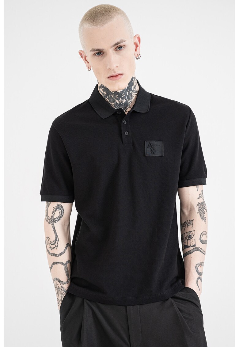 Tricou polo cu aplicatie logo