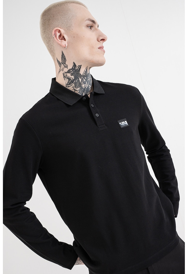 Bluza polo regular fit din pique