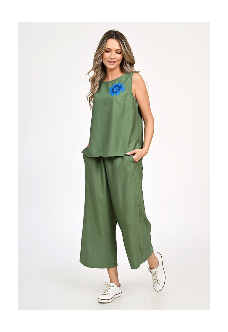 Compleu Dama - Garden Flowers V318 - cu Pictura Realizata Manual