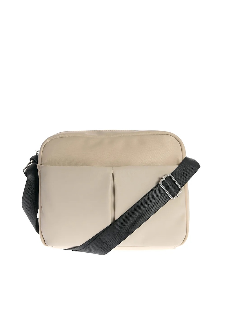 Geanta de umar bej cu bareta ajustabila