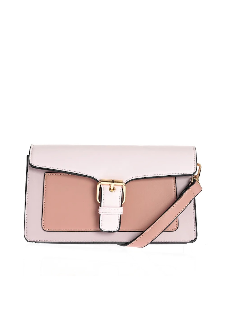 Geanta de umar in nuante pastel cu catarama decorativa