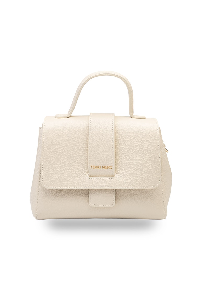 Geanta dama din piele naturala bej Ranya