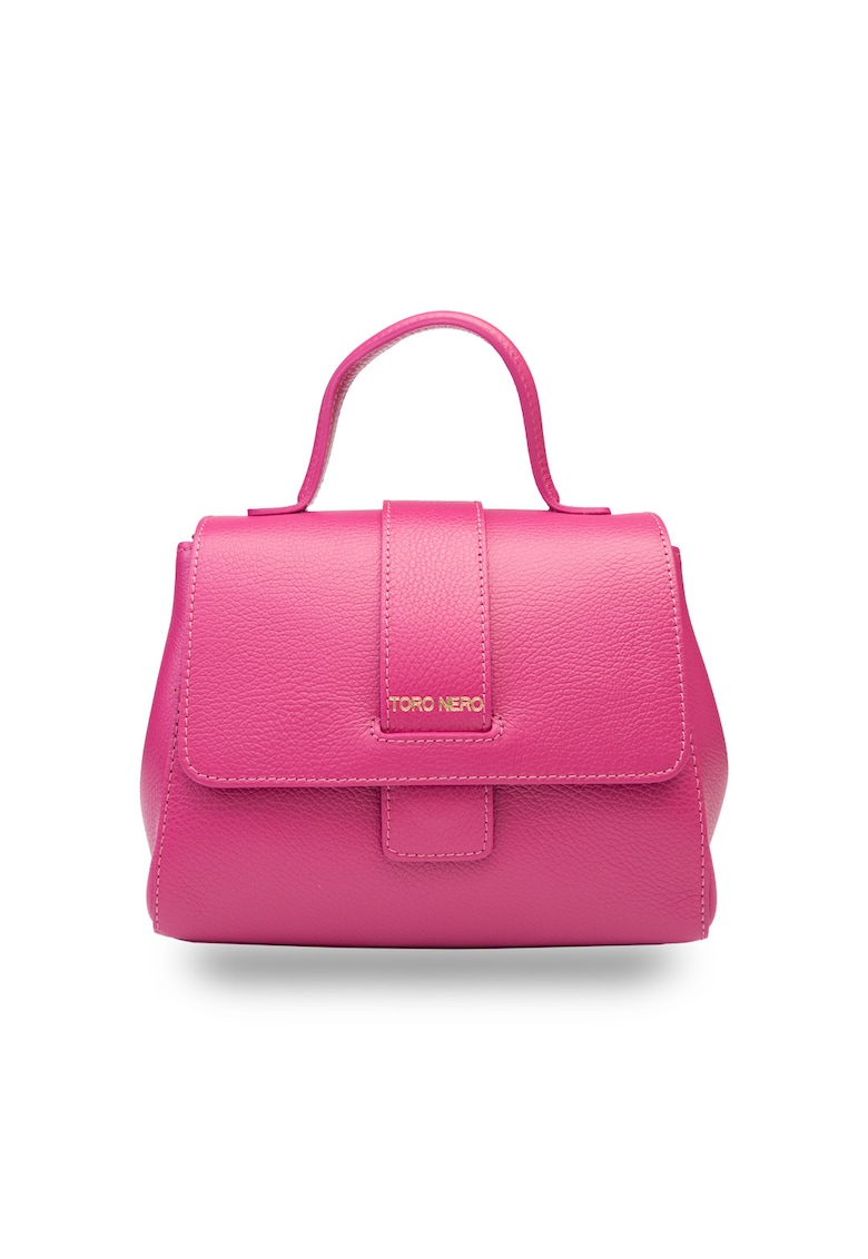 Geanta dama din piele naturala fucsia Ranya