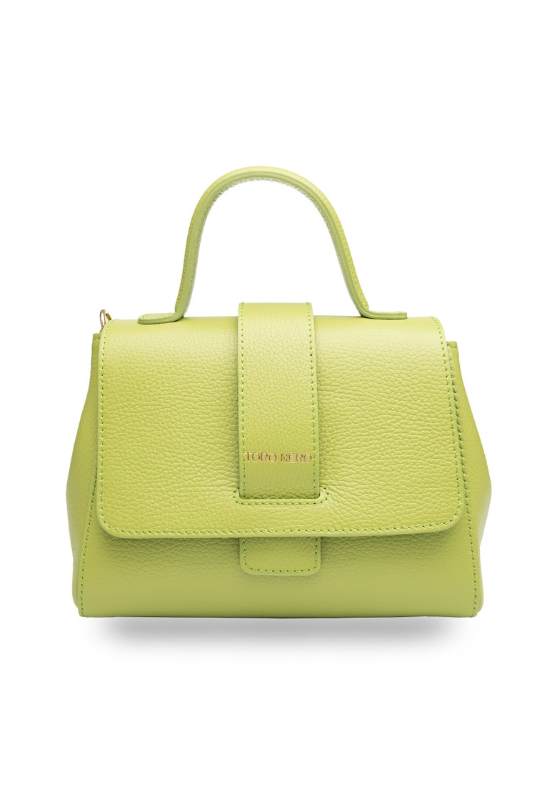 Geanta dama din piele naturala verde deschis Ranya