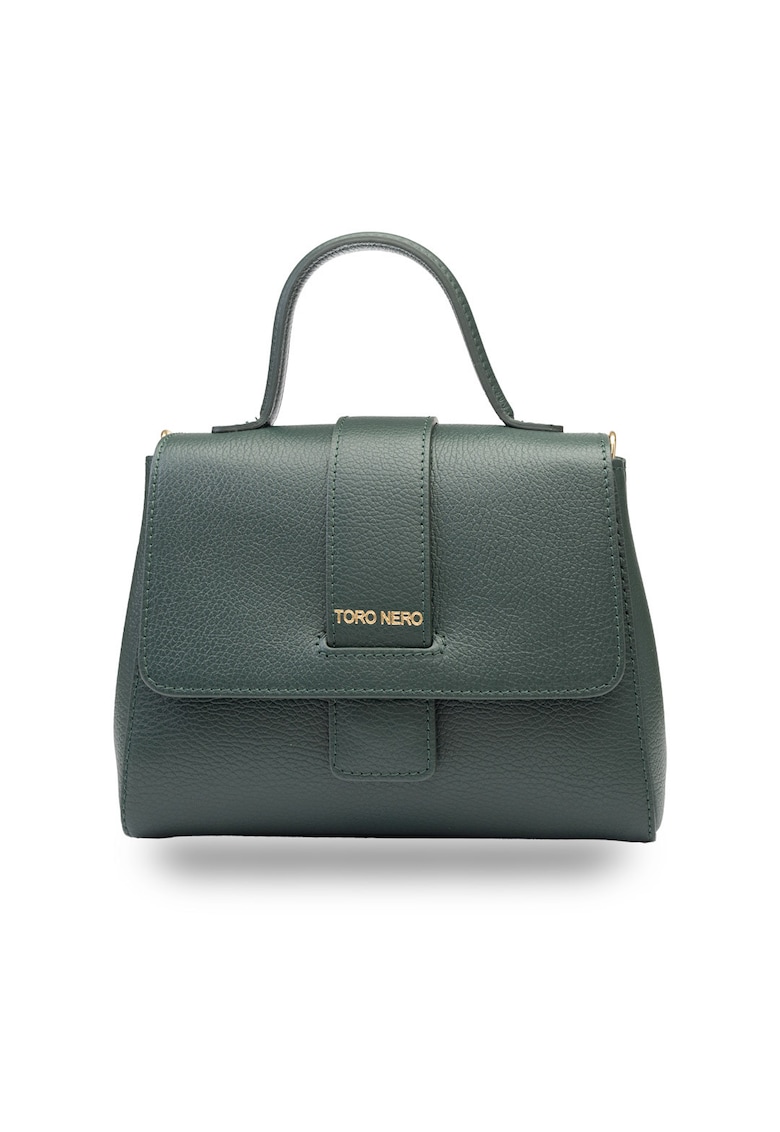 Geanta dama din piele naturala verde padure Ranya