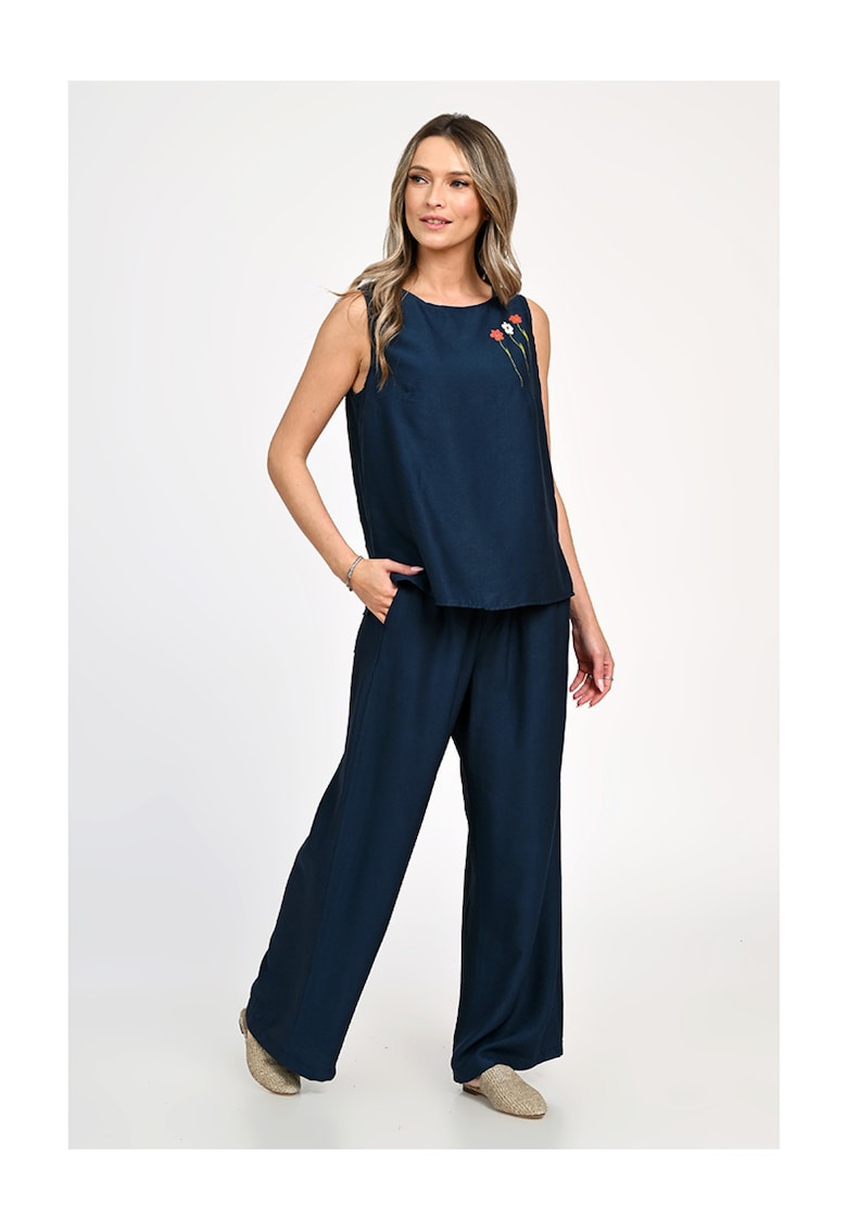 Compleu Dama - Garden Flowers V319 - cu Pictura Realizata Manual