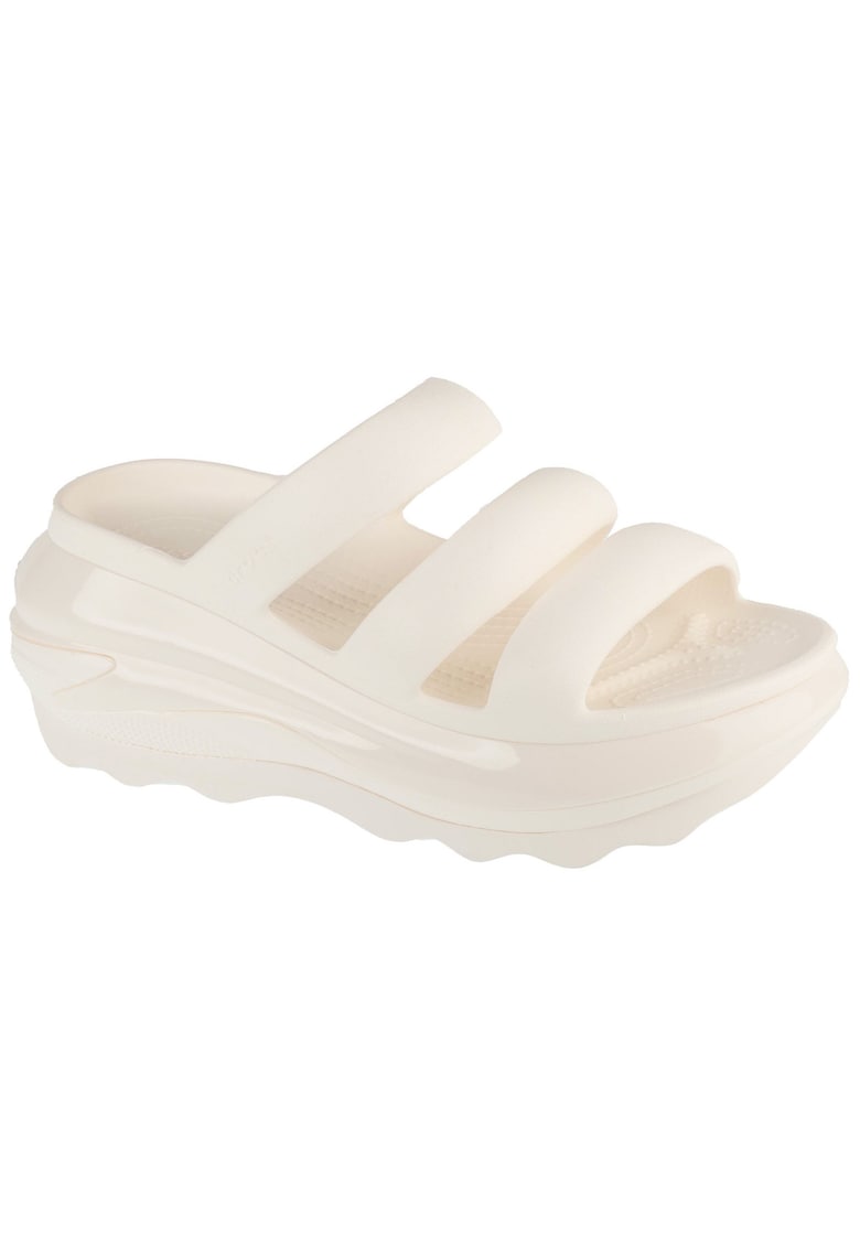 Papuci de dama - Classic Mega Crush Tripe Strap 209842 - Alb