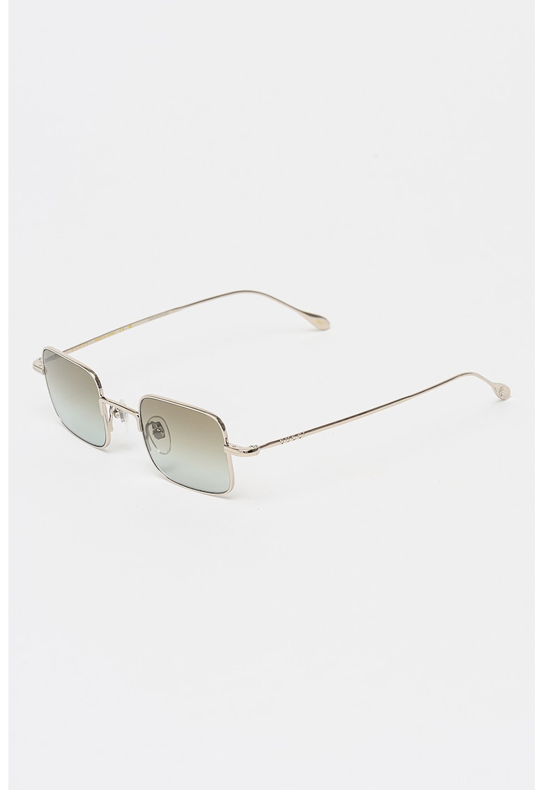 Ochelari de soare patrati unisex cu lentile in degrade - Argintiu