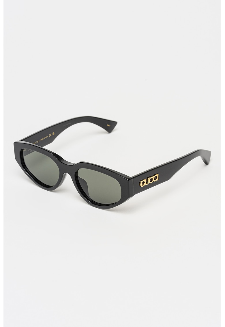 Ochelari de soare cu logo-uri laterale - Negru