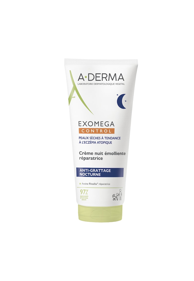 Crema de noapte emolienta reparatoare - piele uscata - atopica Exomega Control - 200 ml Crema de noapte emolienta reparatoare - piele uscata - atopica Exomega Control - 200 ml