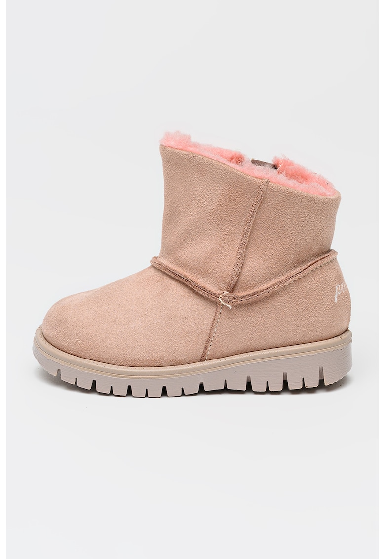 Ghete slip-on cu captuseala din blana shearling