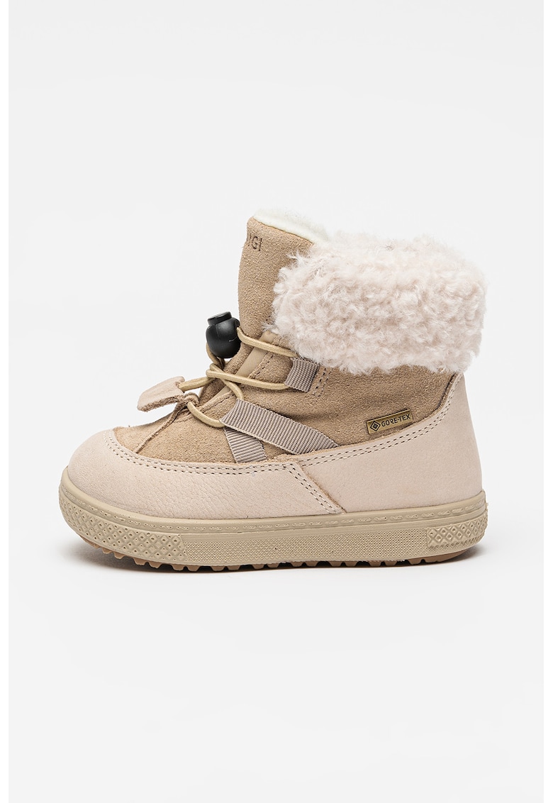 Ghete de piele intoarsa - Bej deschis