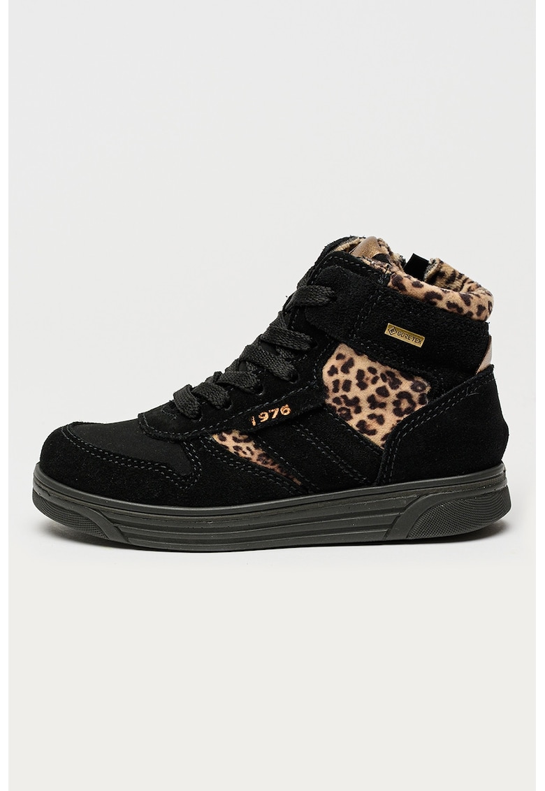 Ghete impermeabile cu accente animal print si tehnologie Gore-Tex