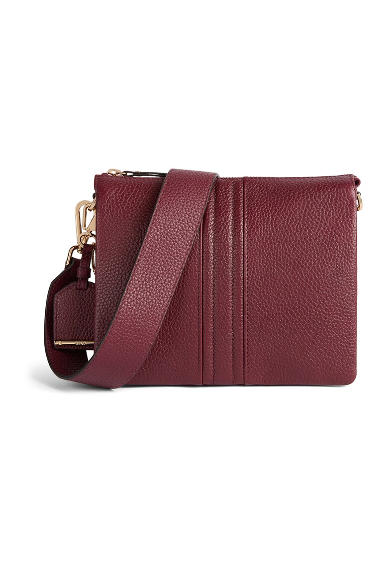 Geanta crossbody din piele Clarissy - Visiniu