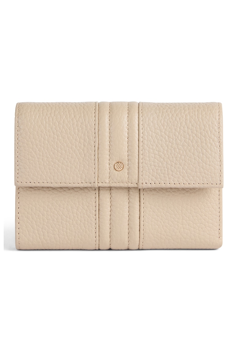 Portofel pliabil de piele cu aspect texturat