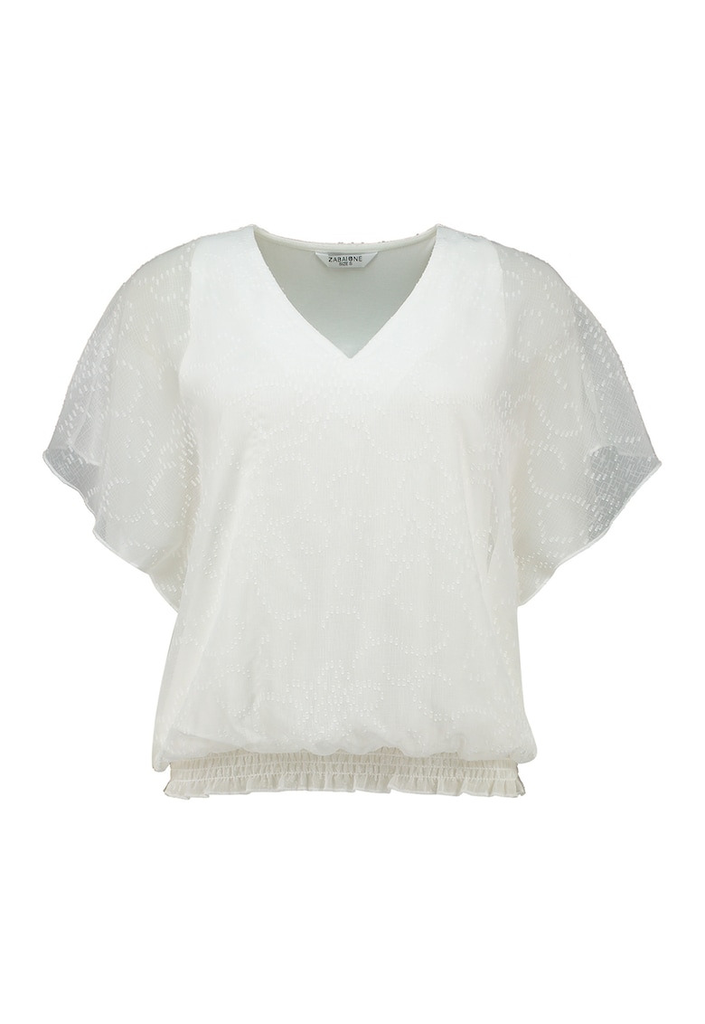 Bluza uni cu decolteu in V