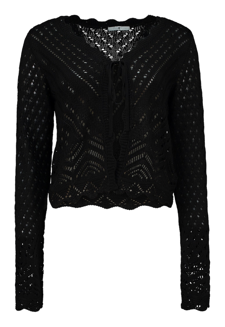 Pulover crop cu decolteu in V Pulover crop cu decolteu in V