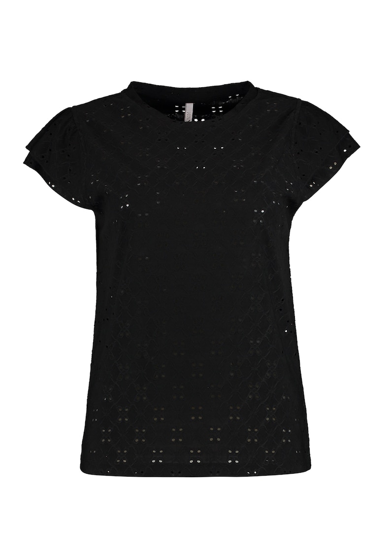 Tricou cu detalii perforate