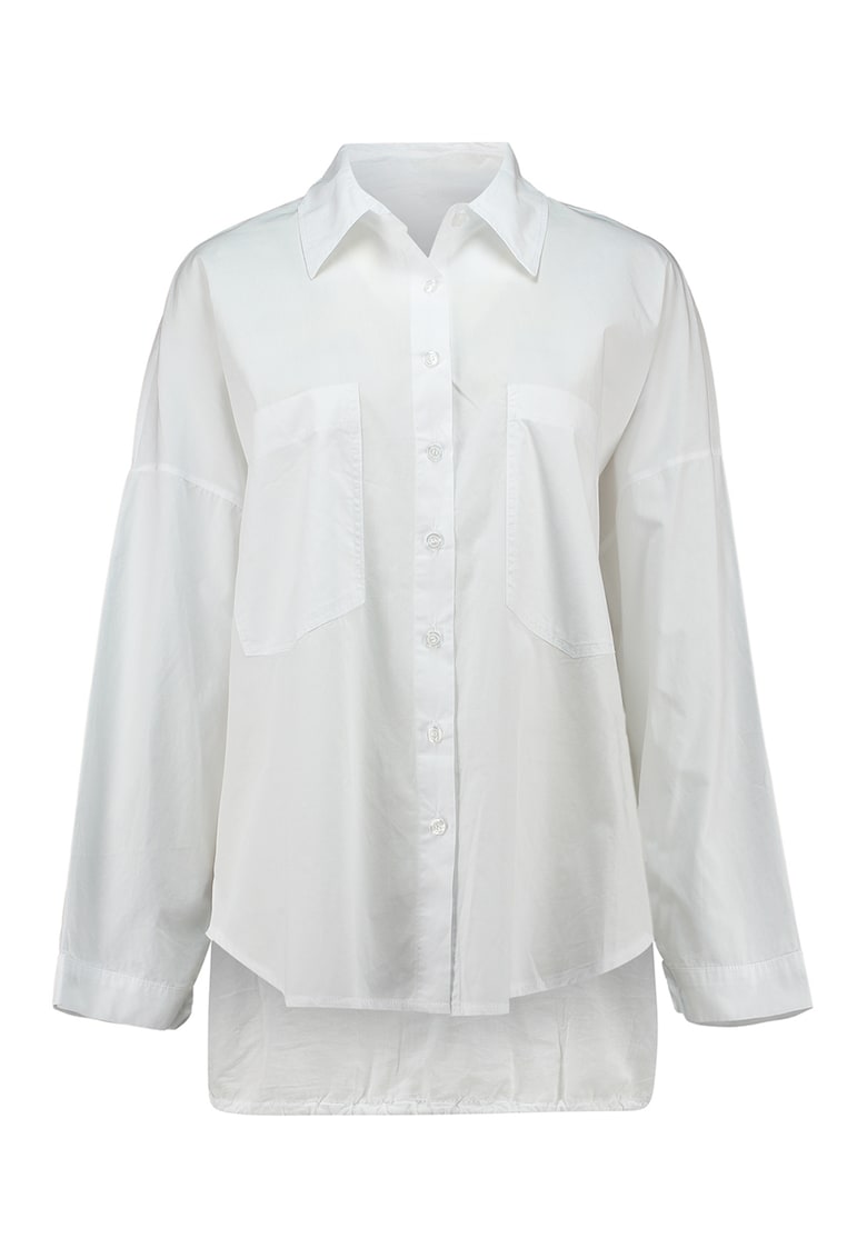 Camasa uni cu maneci lungi - Alb murdar