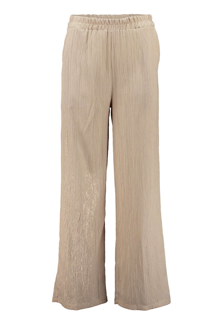 Pantaloni striati cu talie elastica