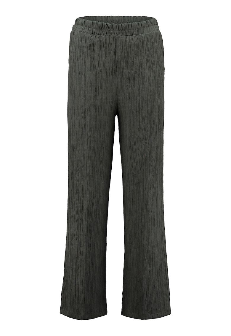 Pantaloni striati cu talie elastica